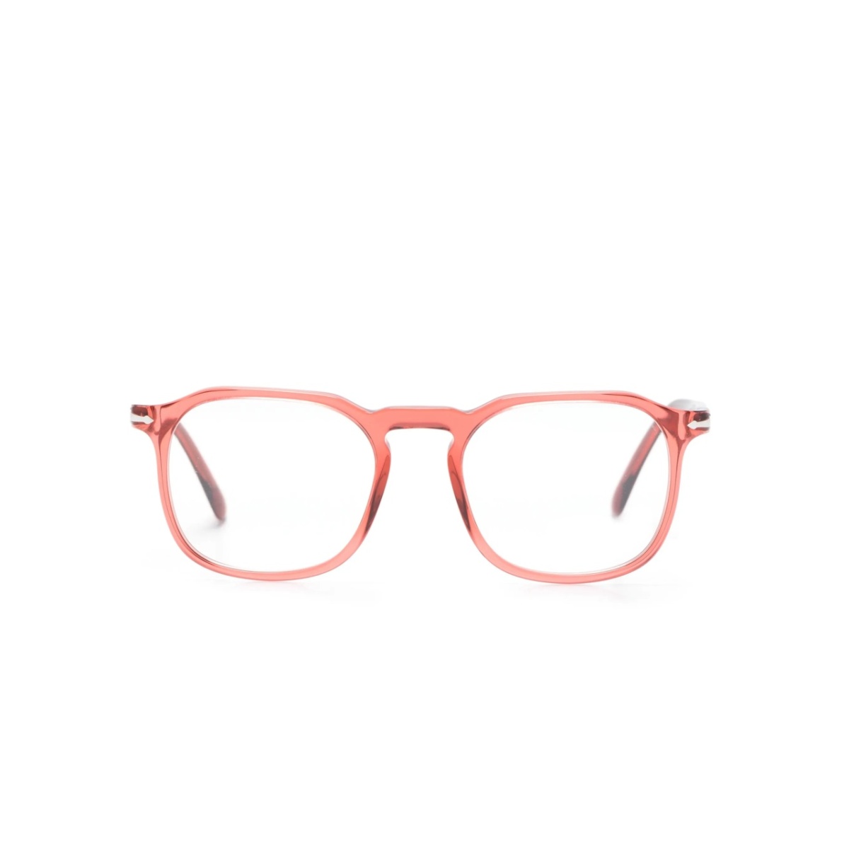PO3337V round-frame transparent glasses