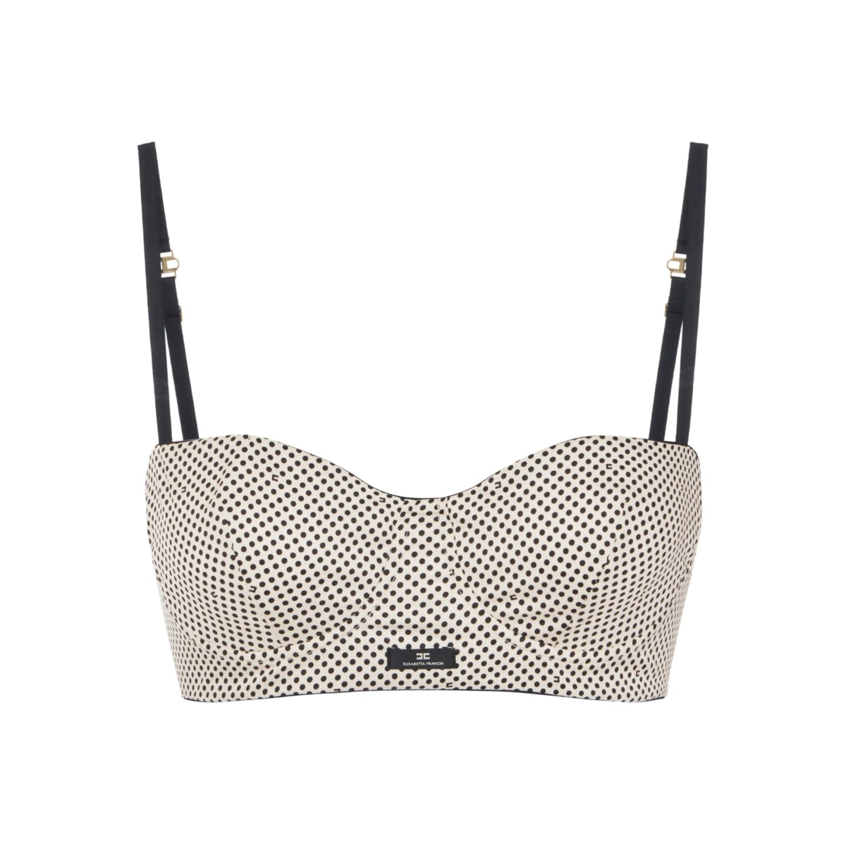 polka dot print bra top