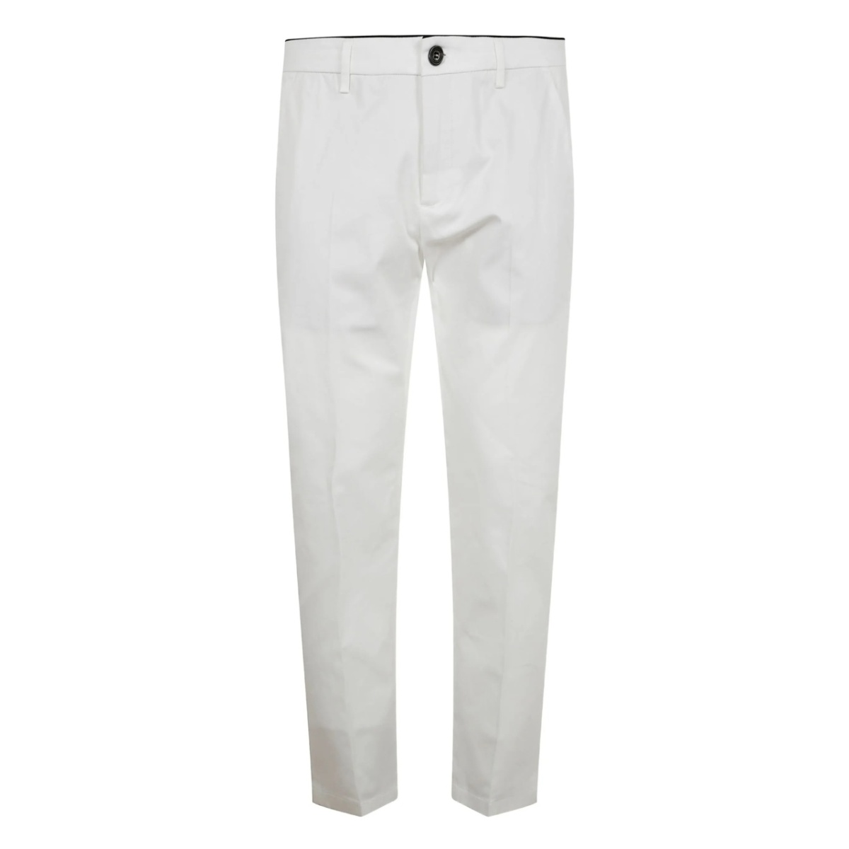 pressed-crease trousers