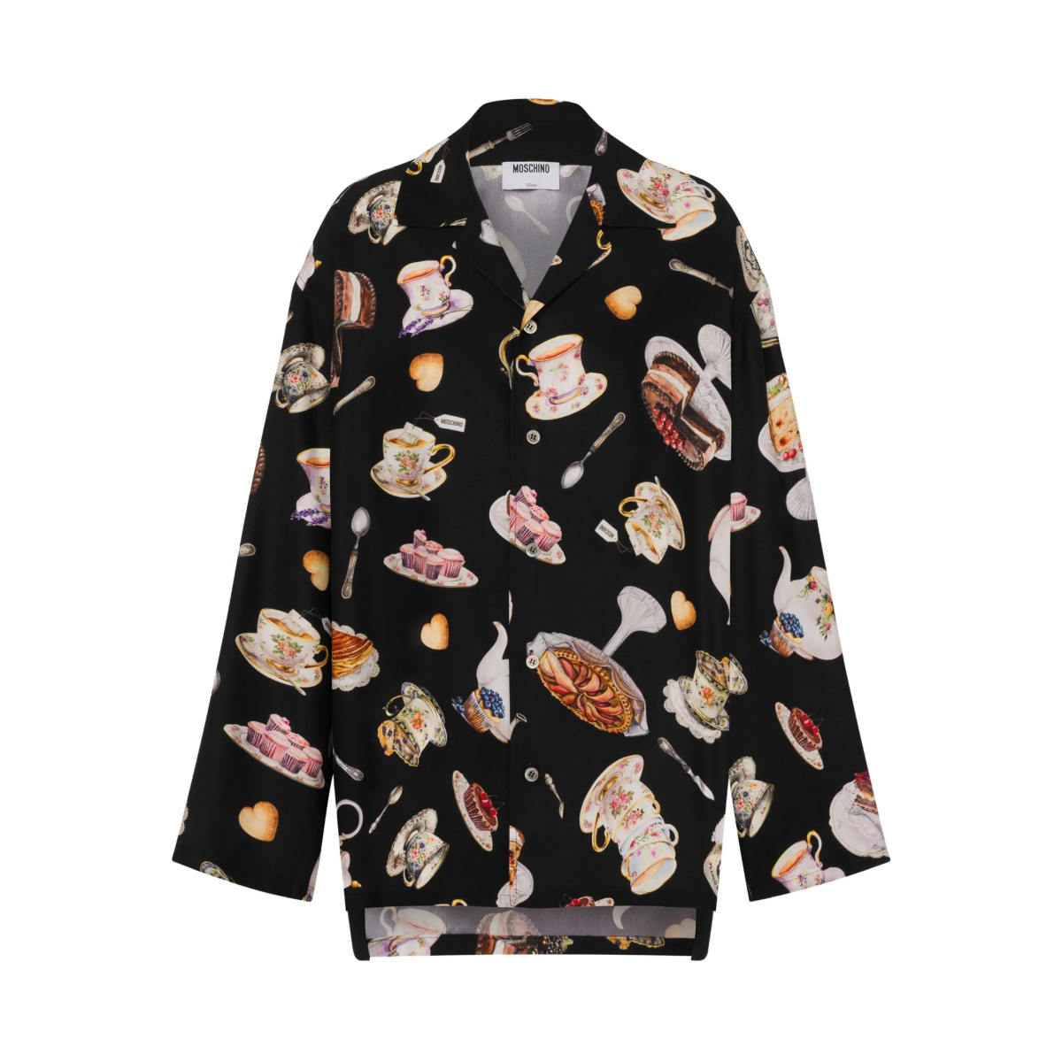 printed silk shirt