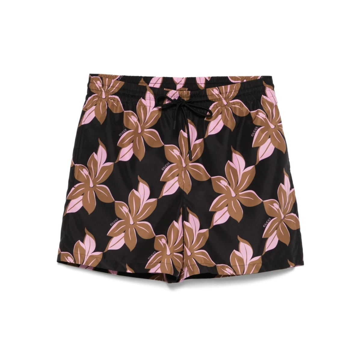printed swim shorts