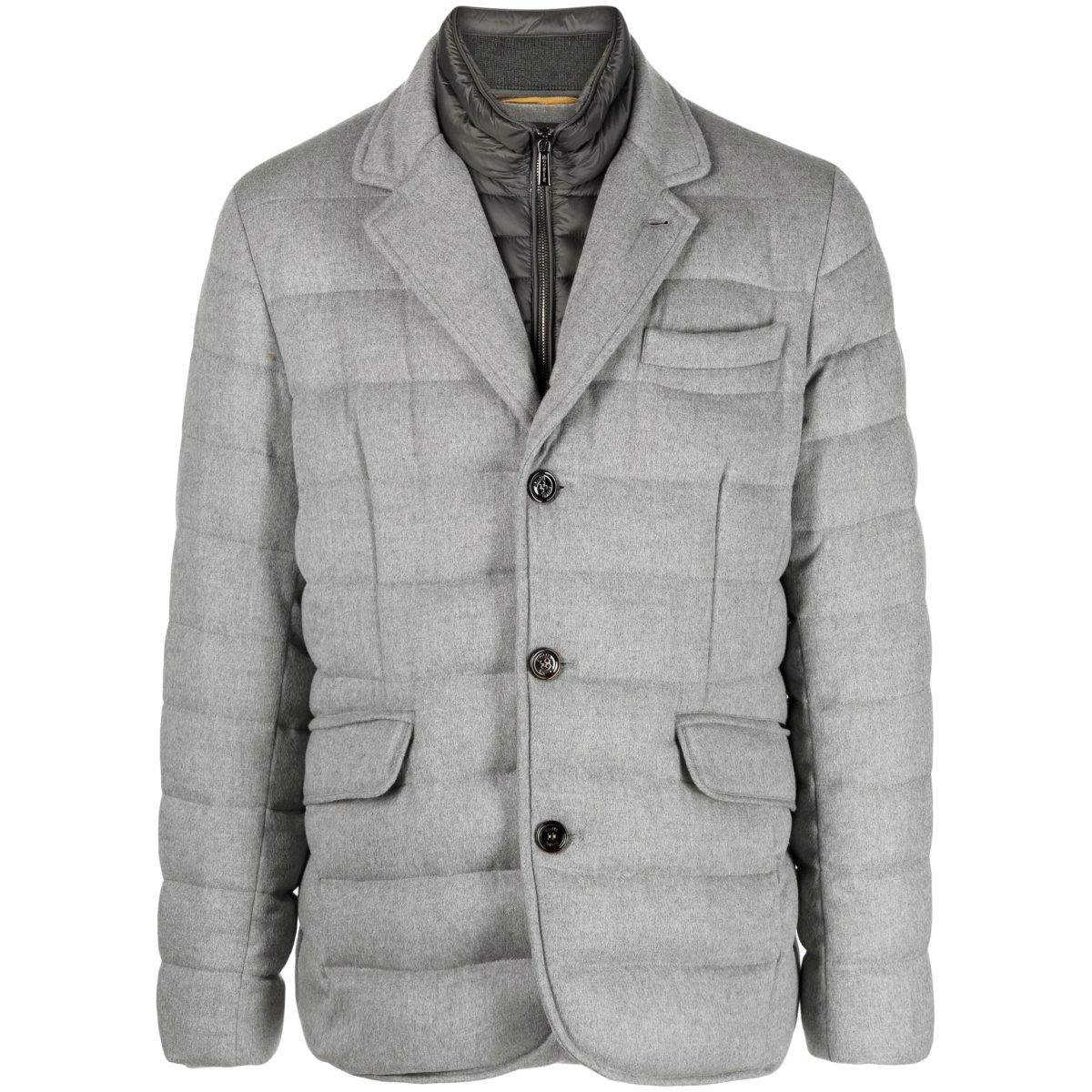 quilted down blazer