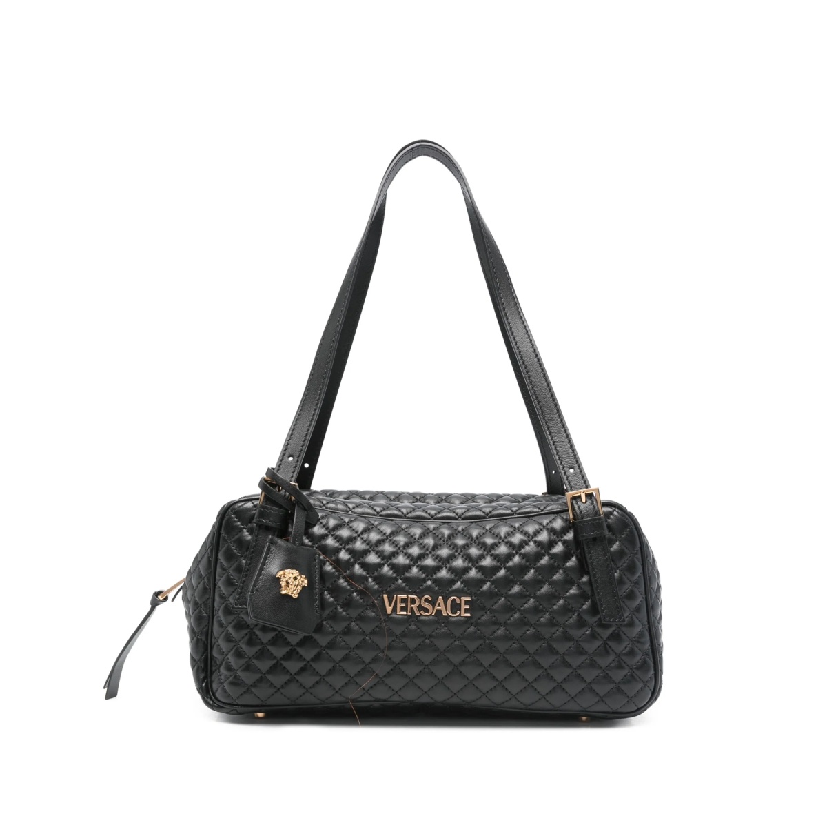 quilted leather tote bag