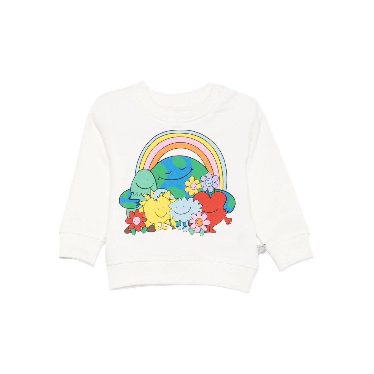 rainbow-print sweatshirt