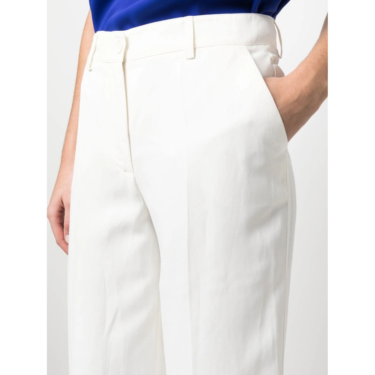 Raisa flared high-waisted trousers - Img 5