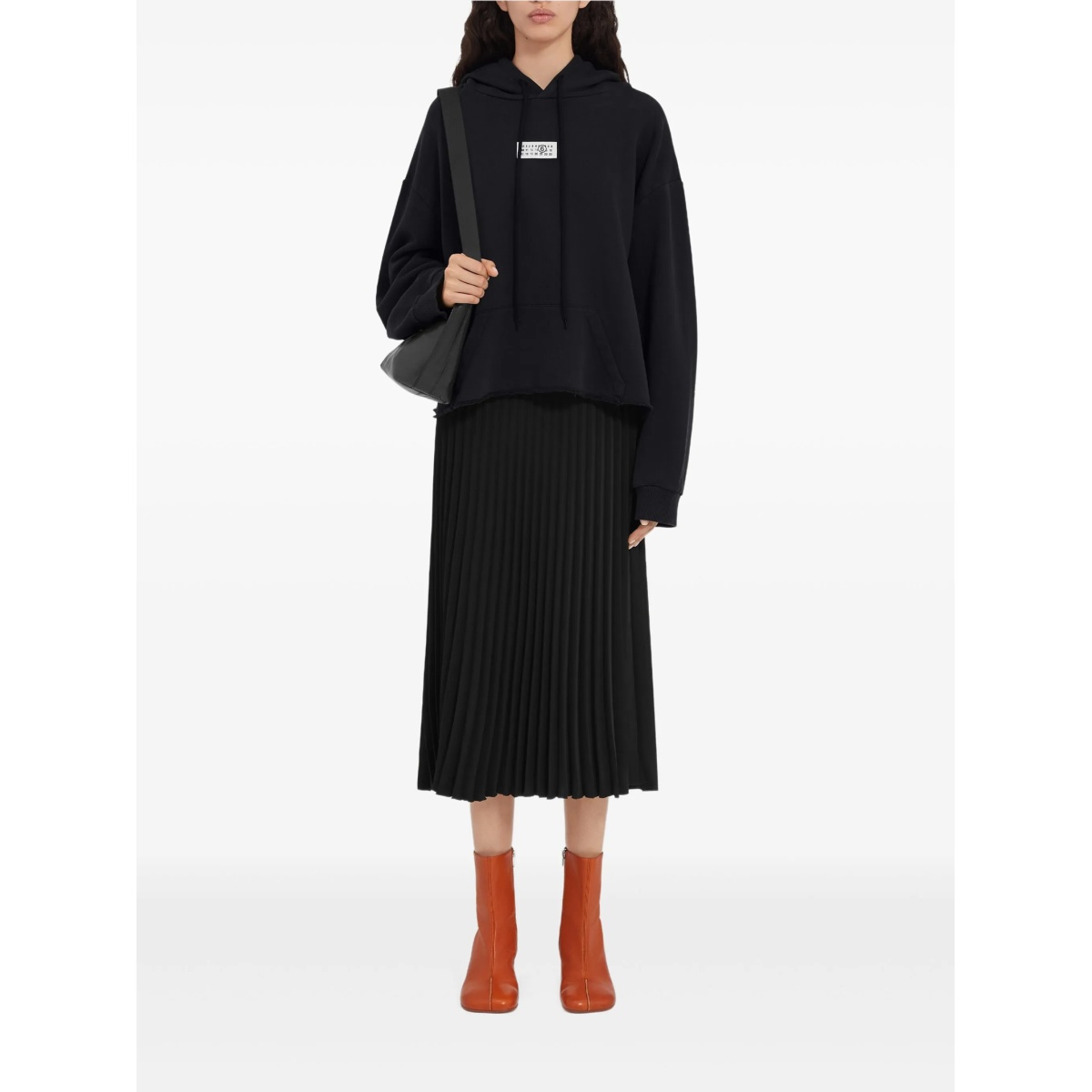 raw-hem hoodie - Img 2