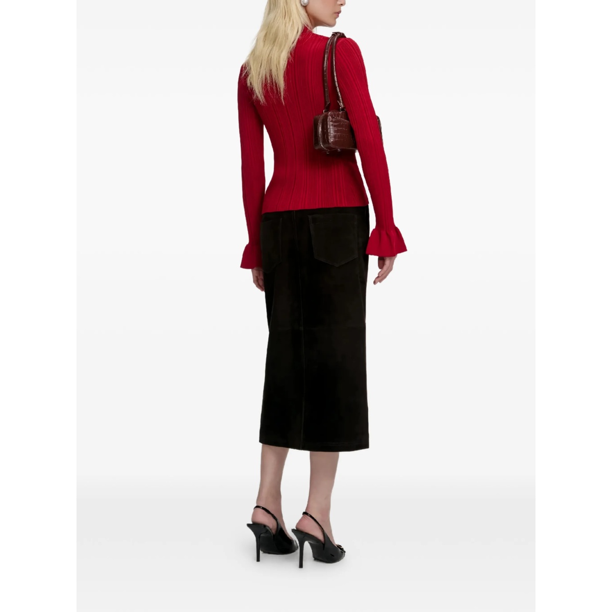 ribbed button cardigan - Img 2