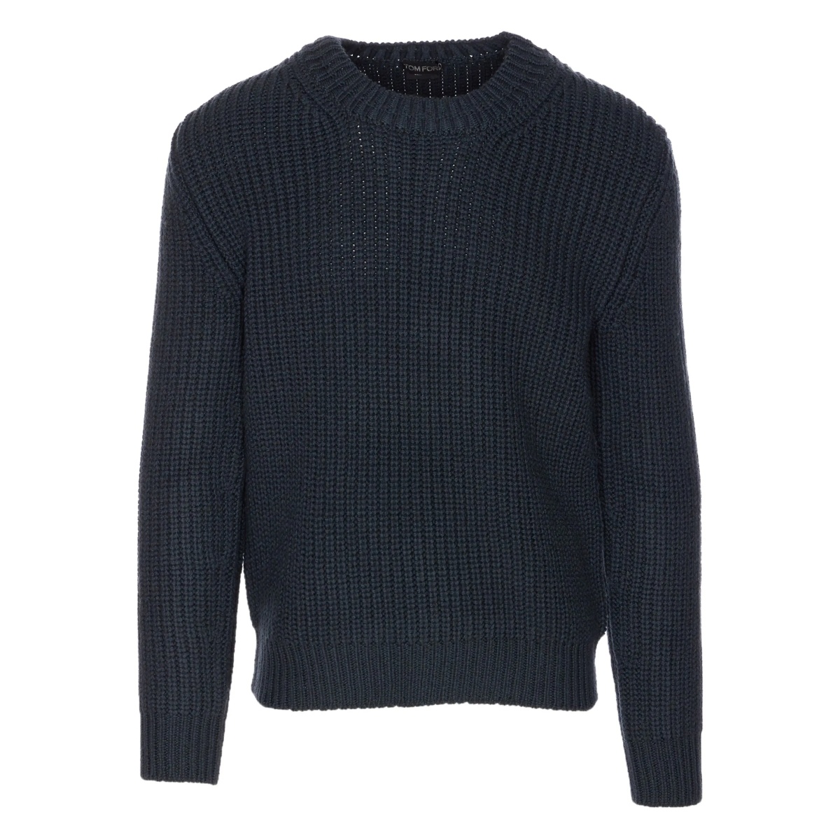 ribbed crewneck sweater