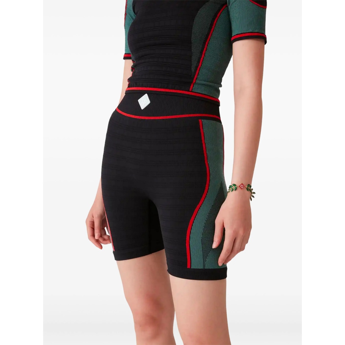 ribbed panelled cycling shorts - Img 5