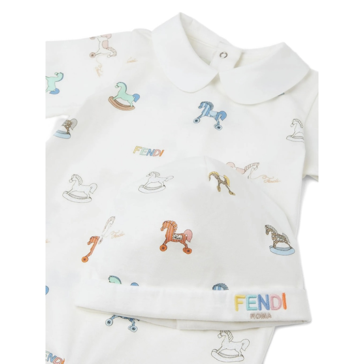 rocking horse collared babygrow set - Img 3