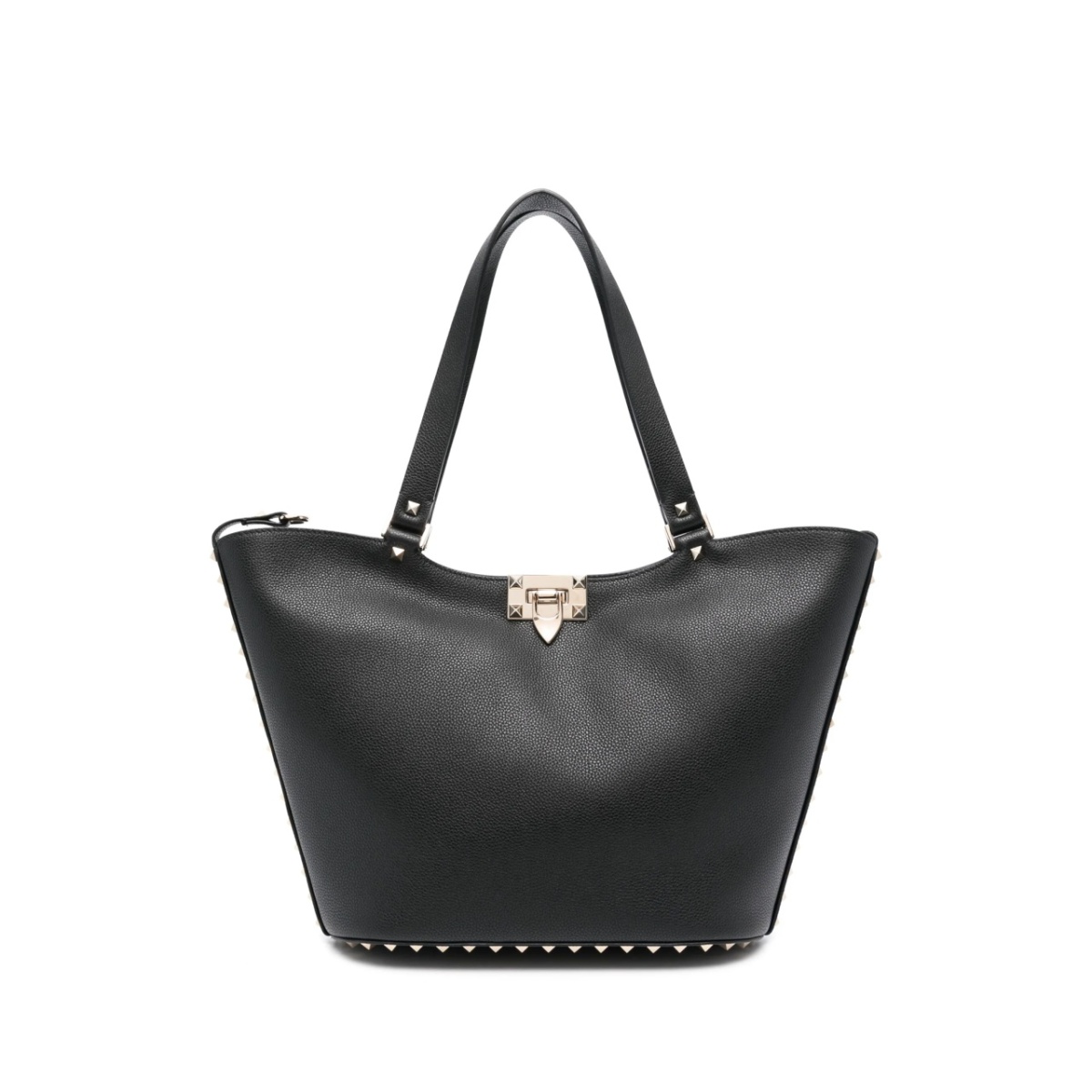 Rockstud-embellished leather tote bag