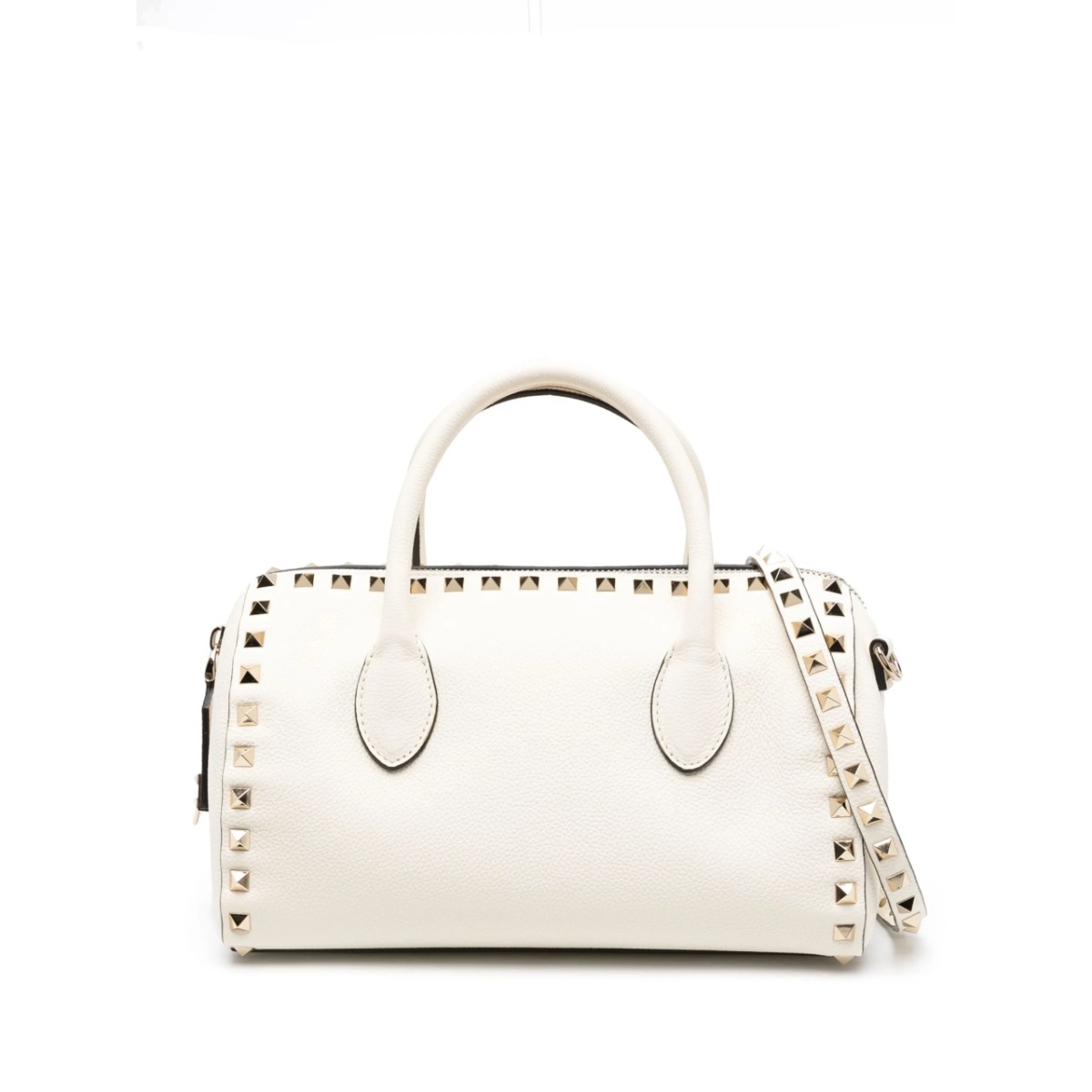 Rockstud leather tote bag