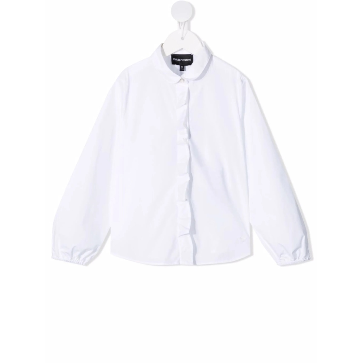 round-collar buttoned shirt