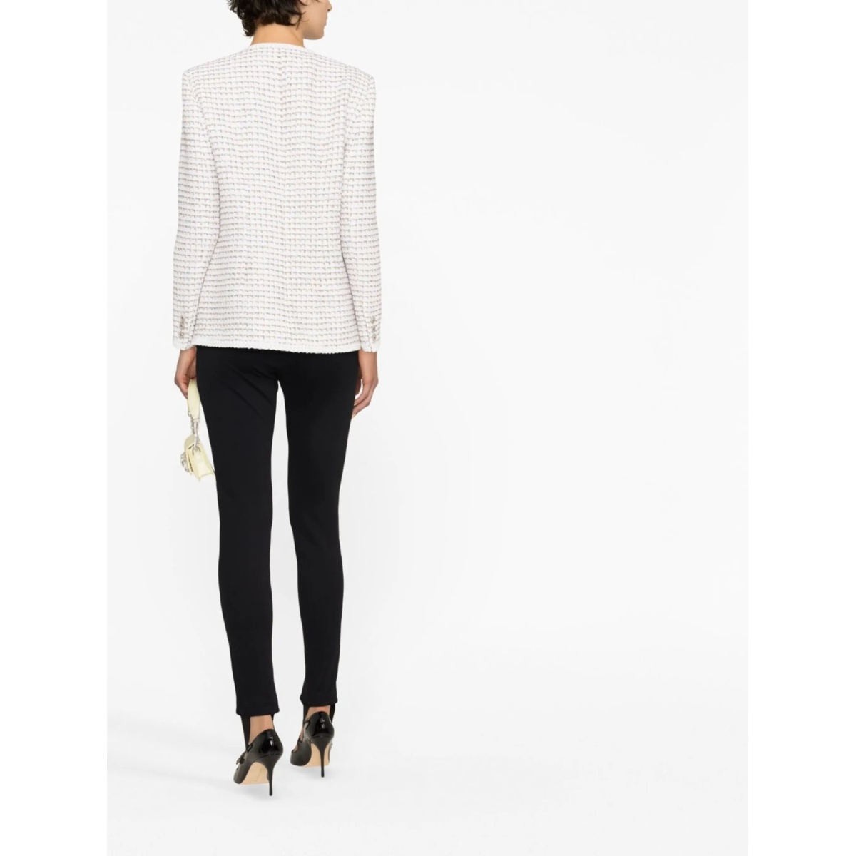 round-neck buttoned jacket - Img 4