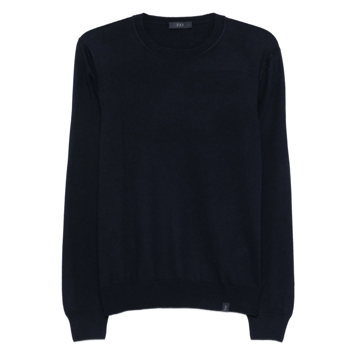 round-neck wool sweater
