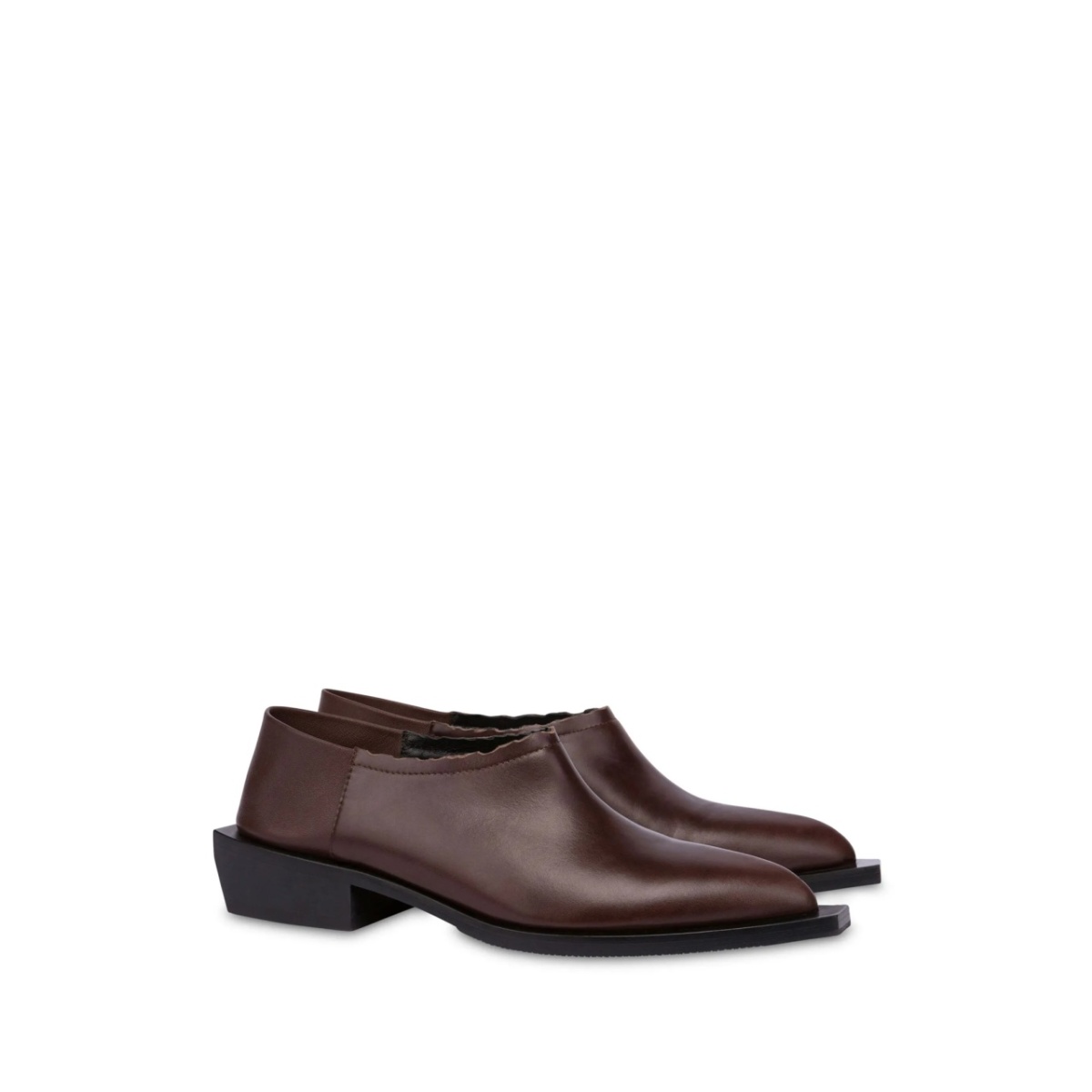 scallop-edge leather loafers - Img 2