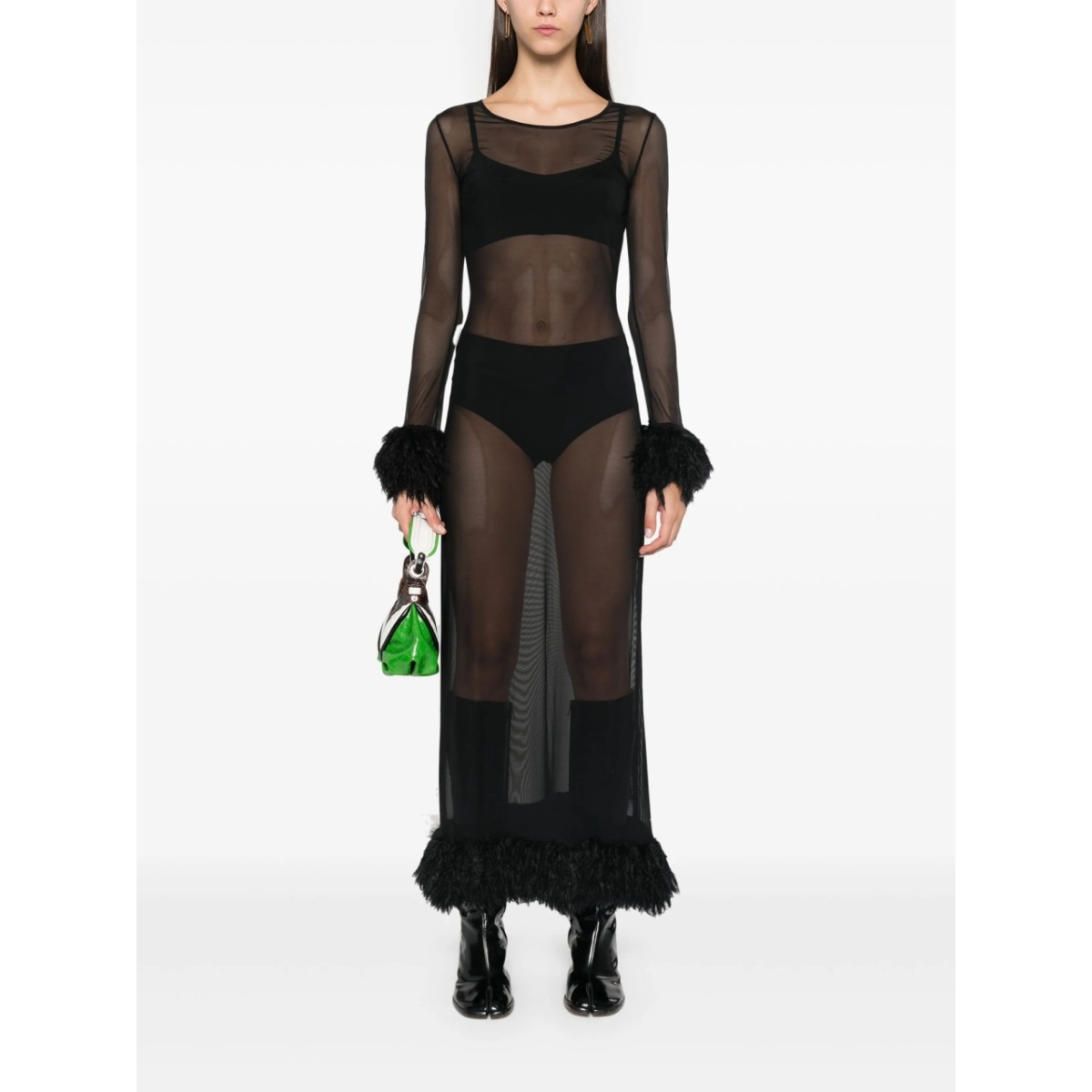 semi-sheer maxi dress - Img 2