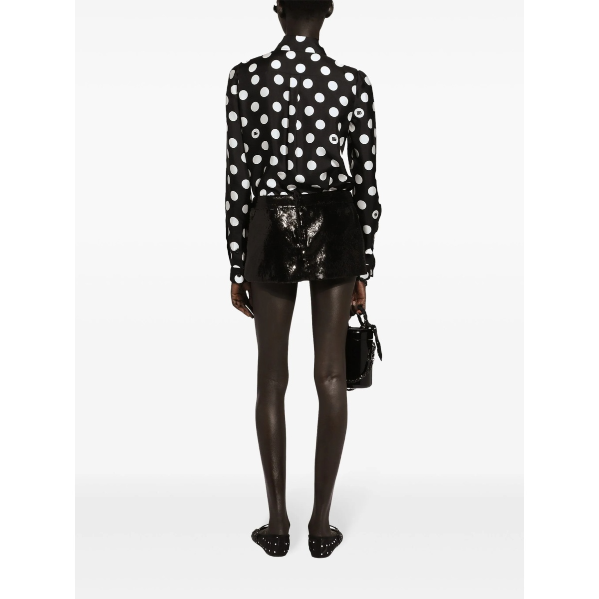 sequined low-rise miniskirt - Img 3