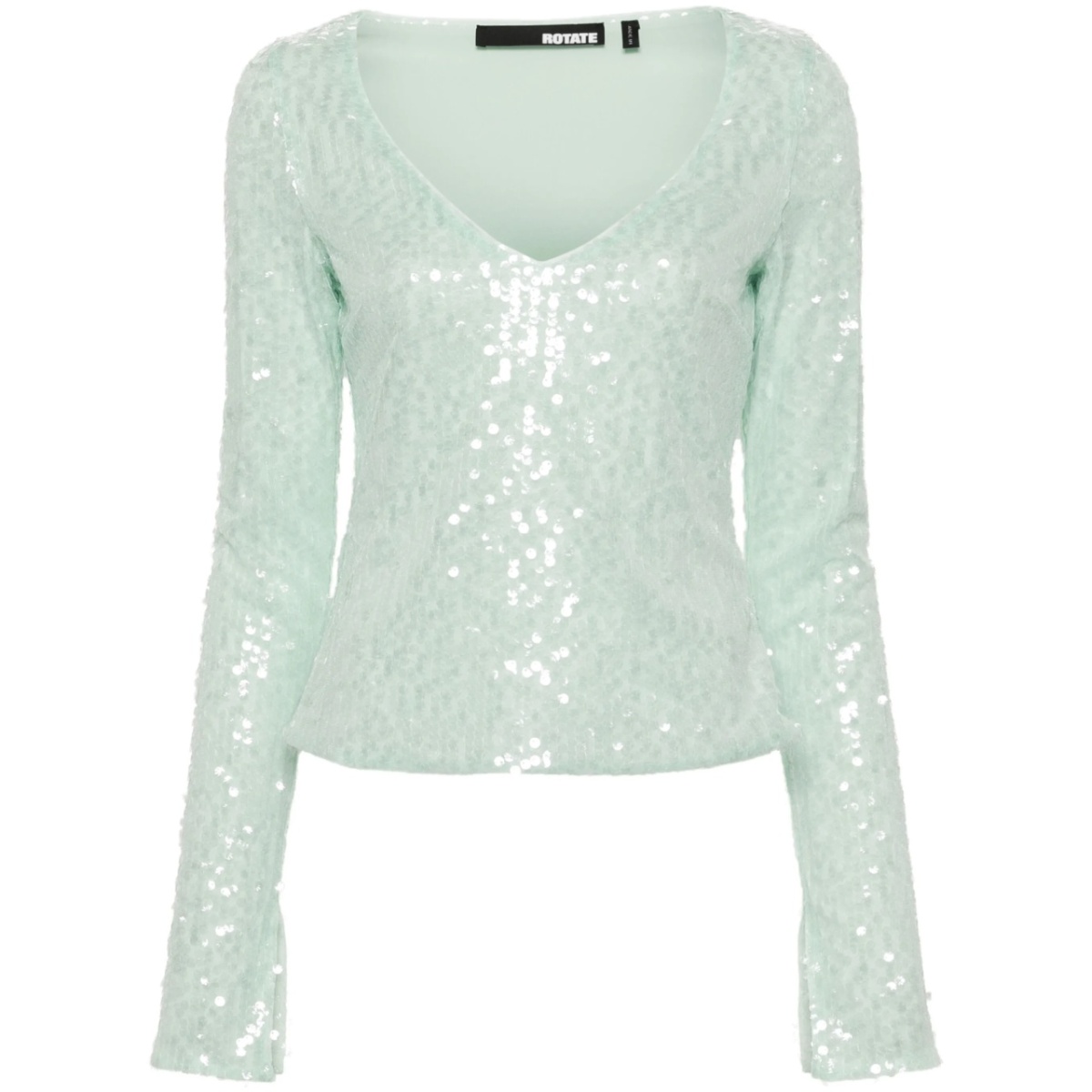 sequinned mesh longleeved T-shirt