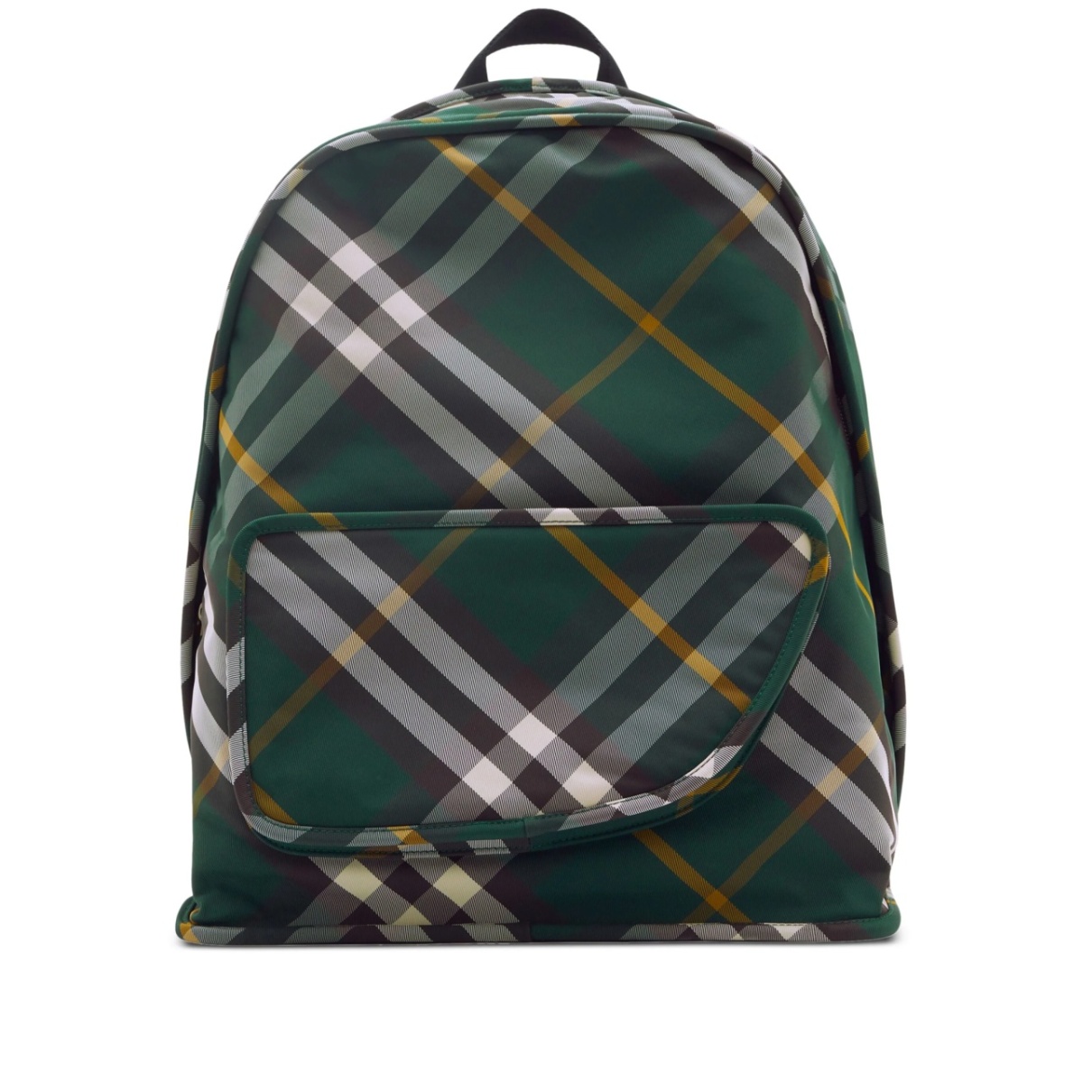 Shield checkered woven backpack