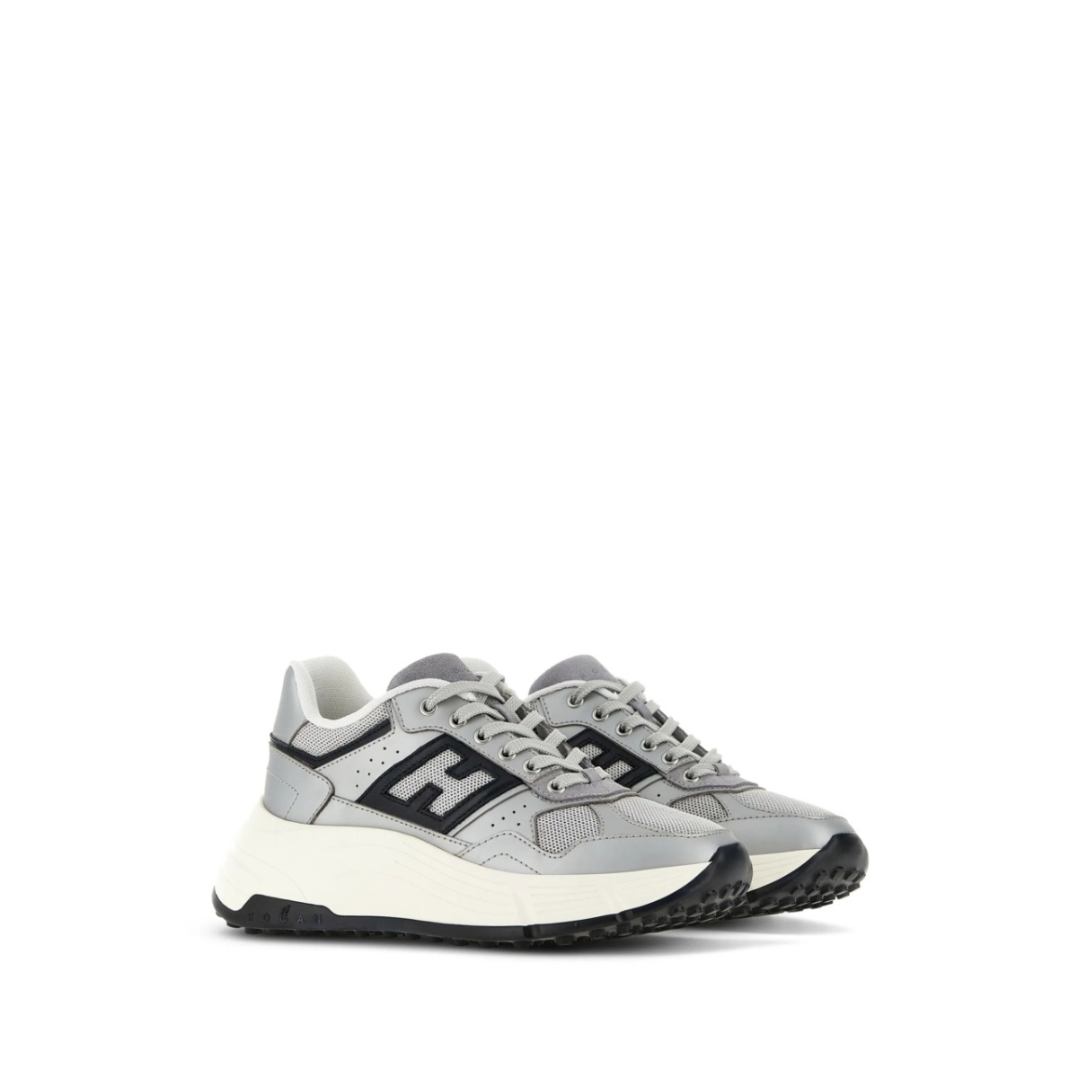 side logo patch platform sneakers - Img 2
