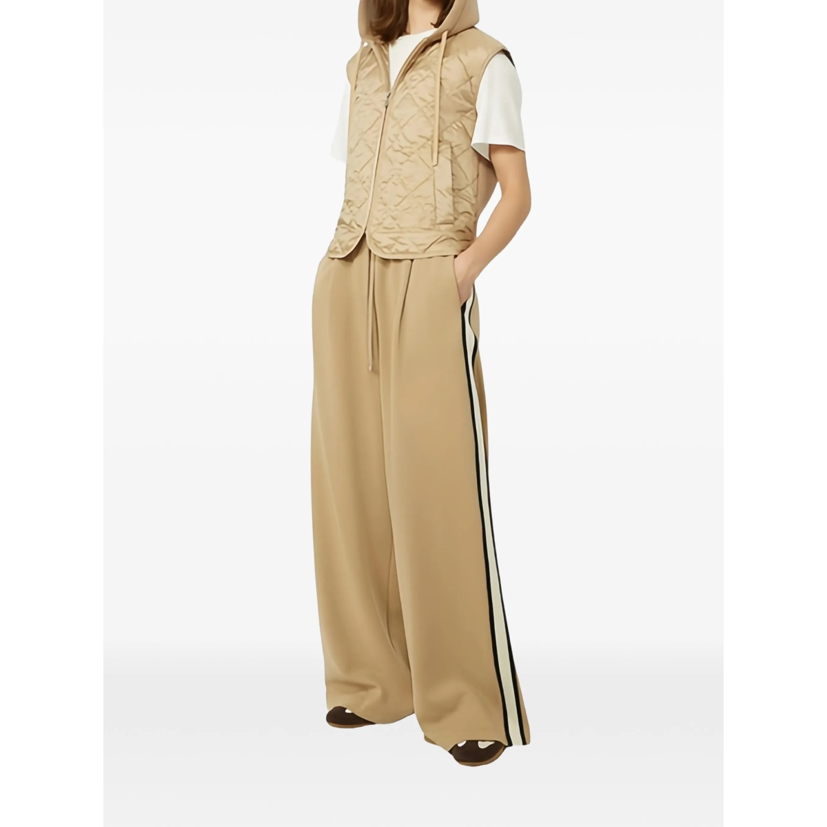side-stripe drawstring-waistband trousers - Img 2