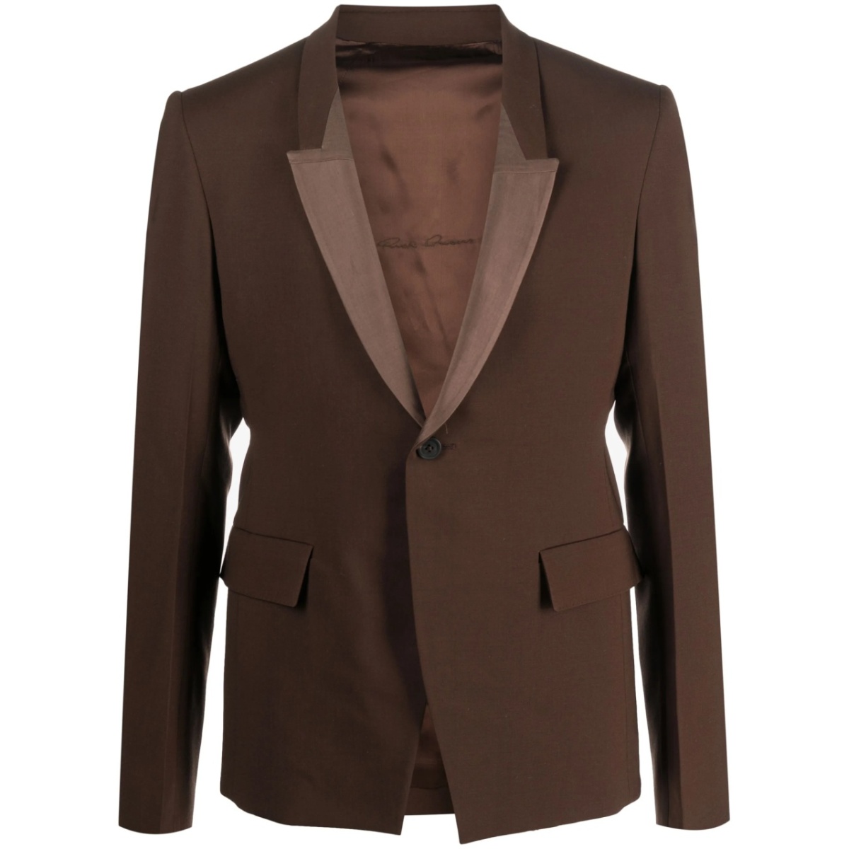 single-breasted virgin wool blazer
