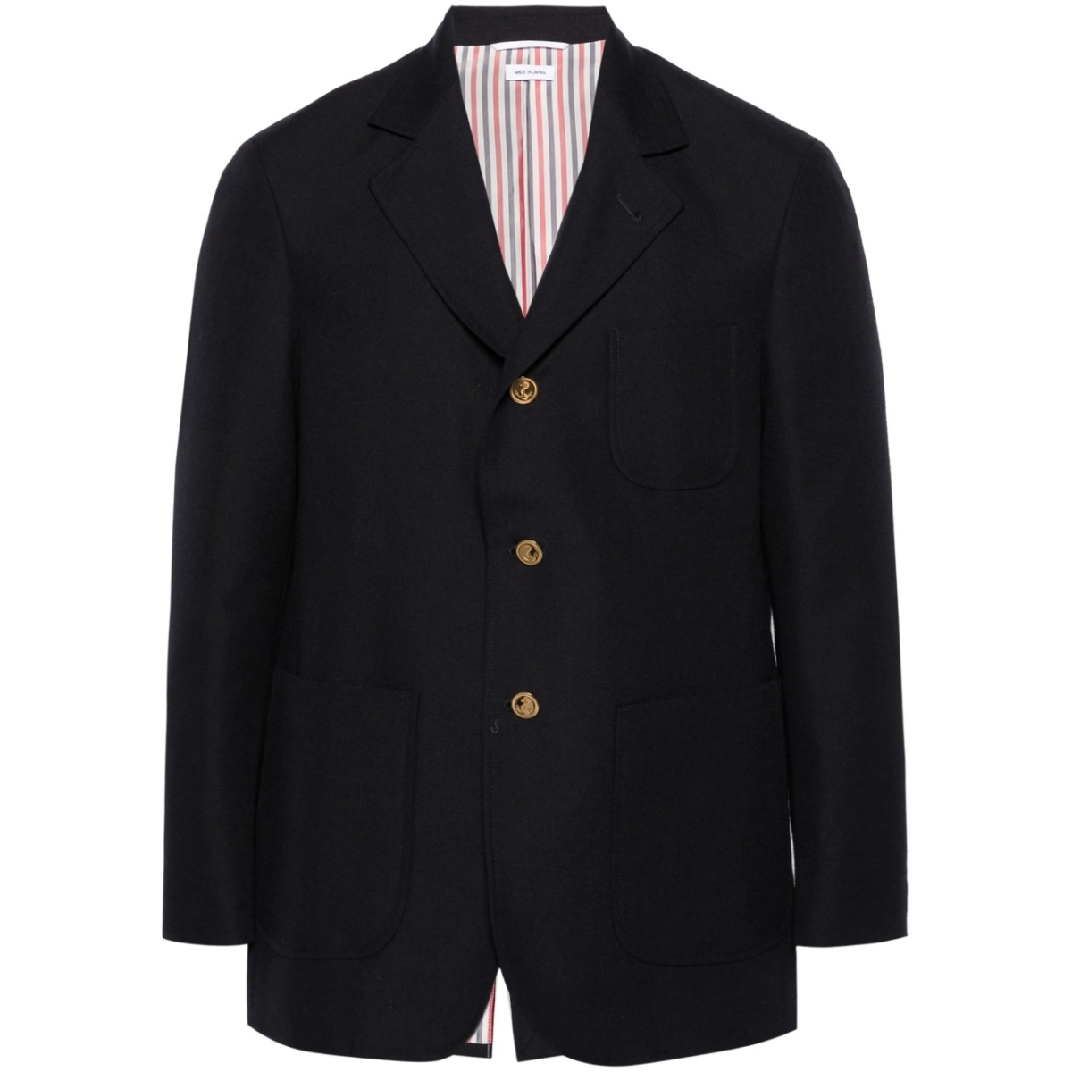 single-breasted wool blazer