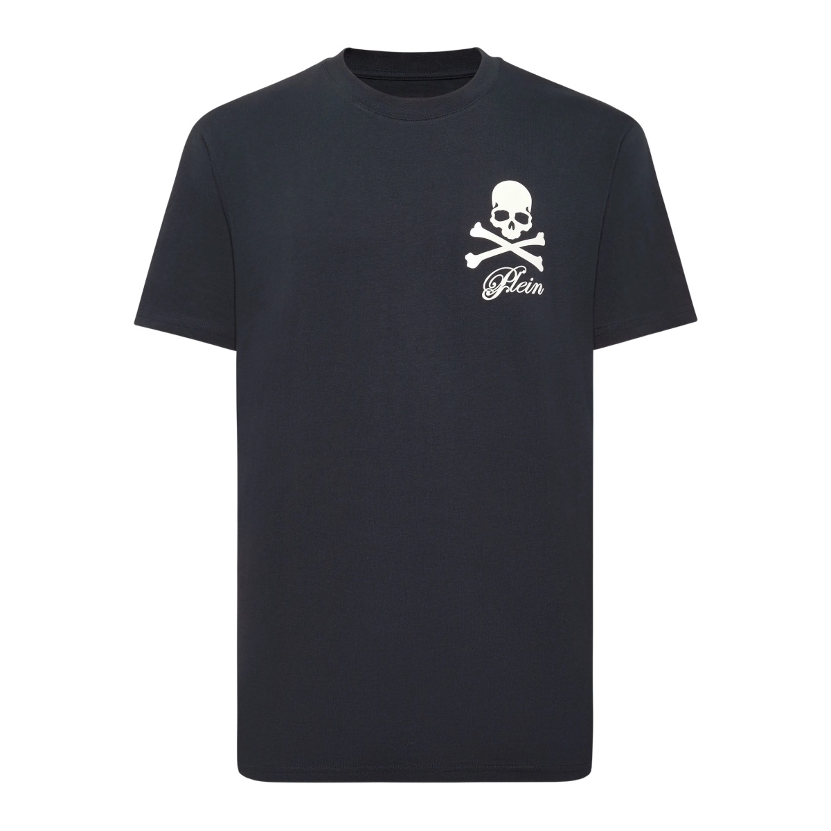 skull-print T-shirt