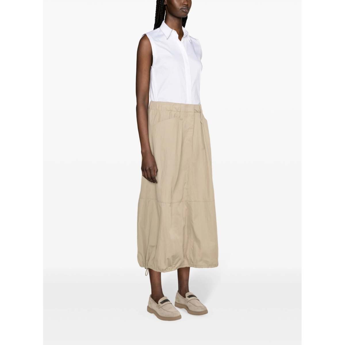 sleeveless button-up shirt - Img 3