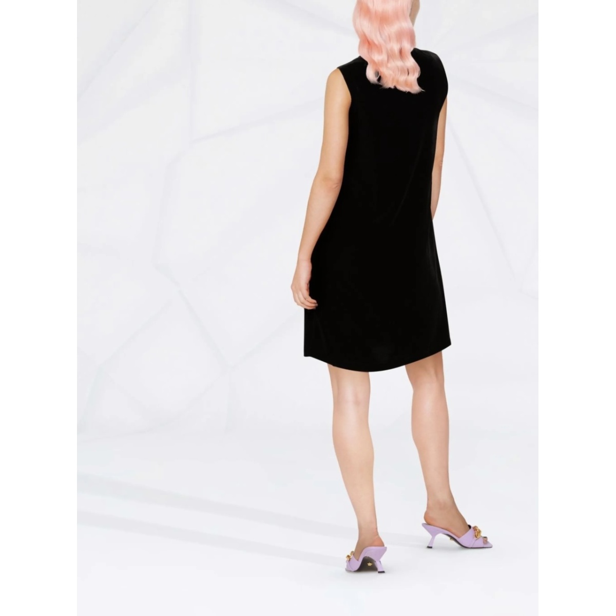 sleeveless shift mini dress - Img 3