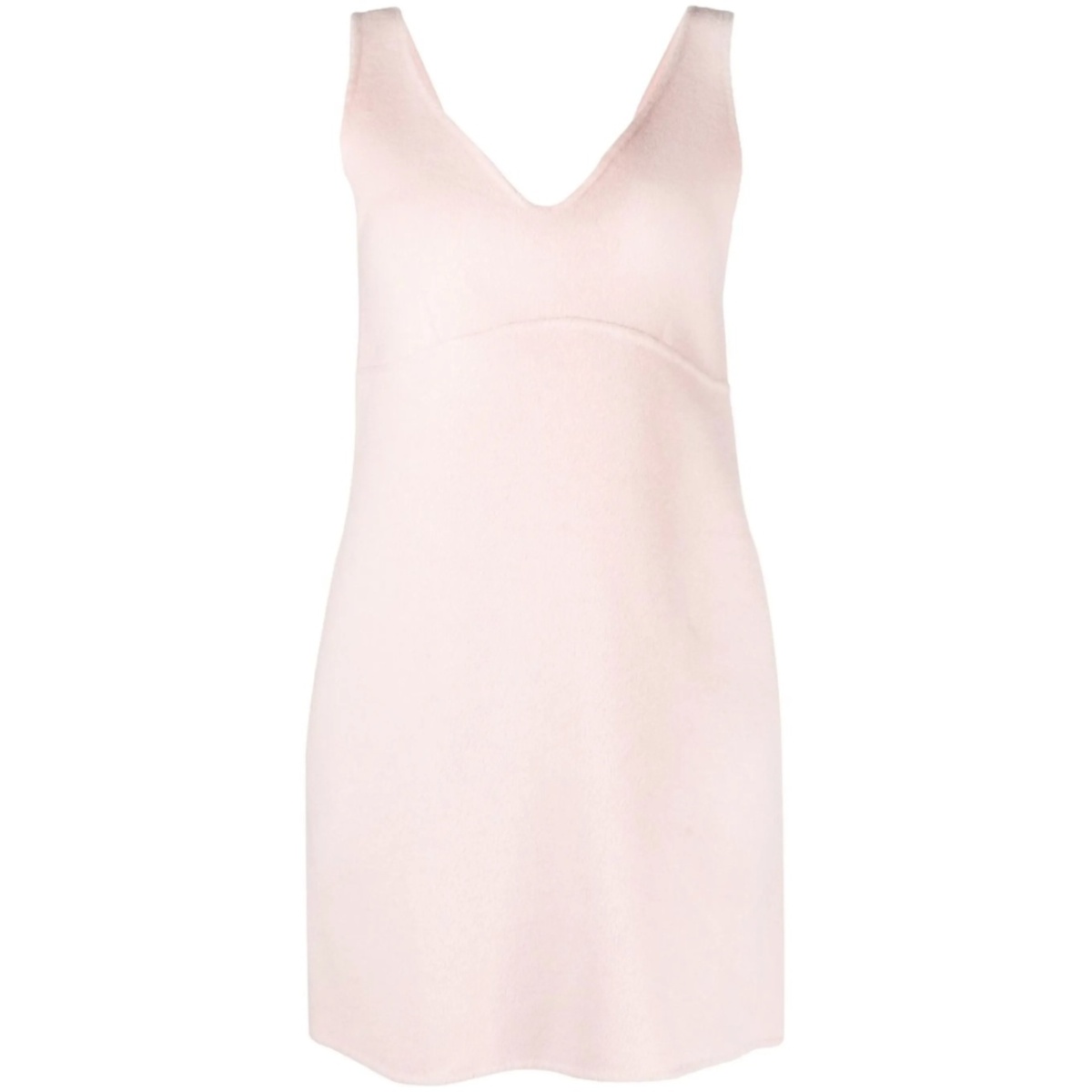sleeveless wool minidress