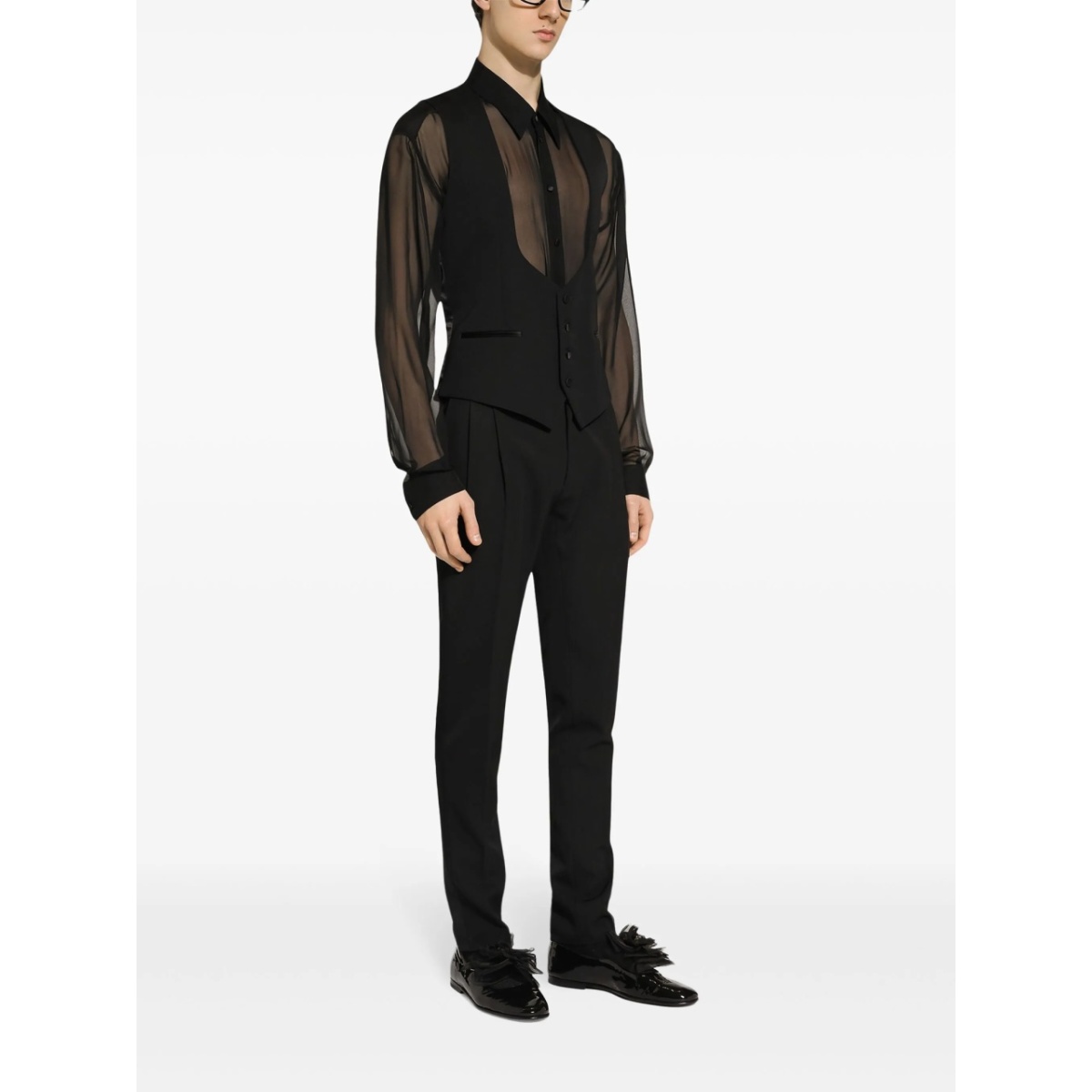 slim-fit tailored trousers - Img 3