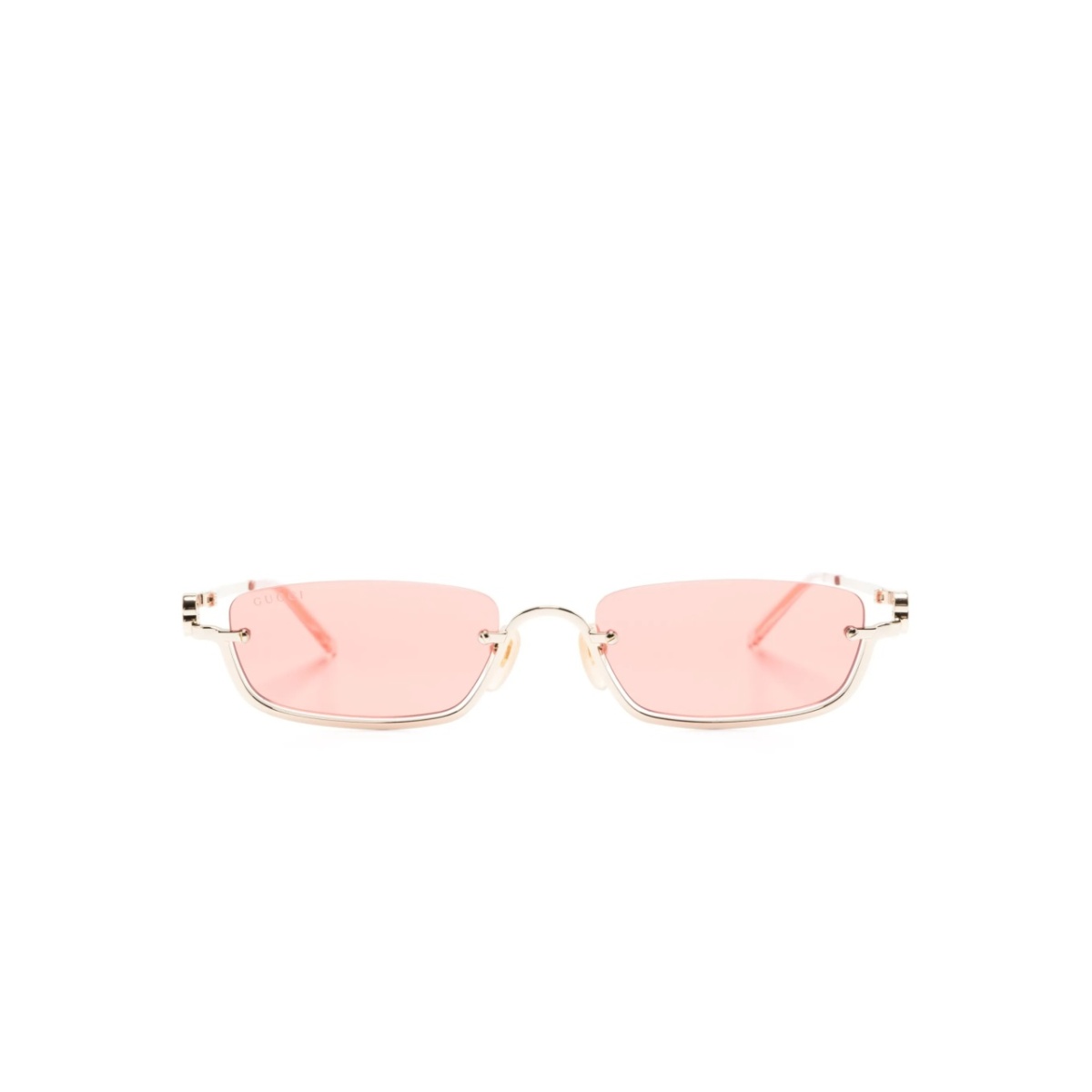 slim rectangular-frame sunglasses