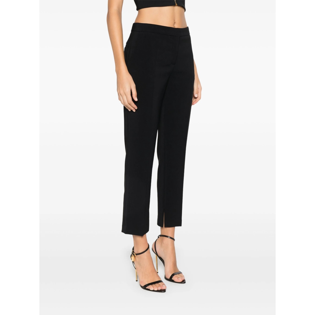 slits crepe trousers - Img 3