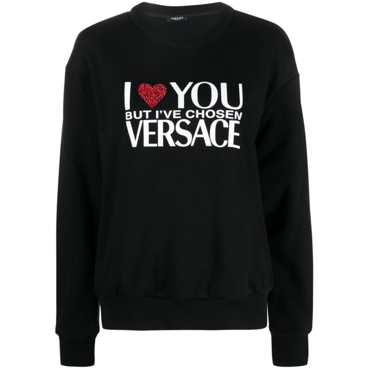 slogan-print sweatshirt