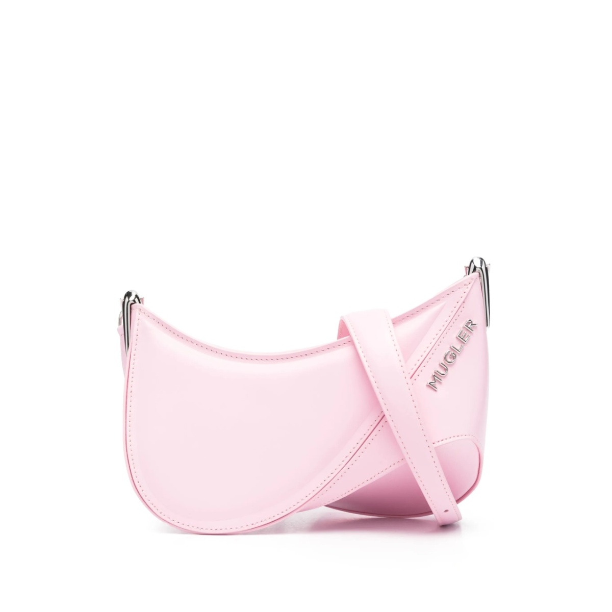 small Spiral Curve 01 embossed crossbody bag