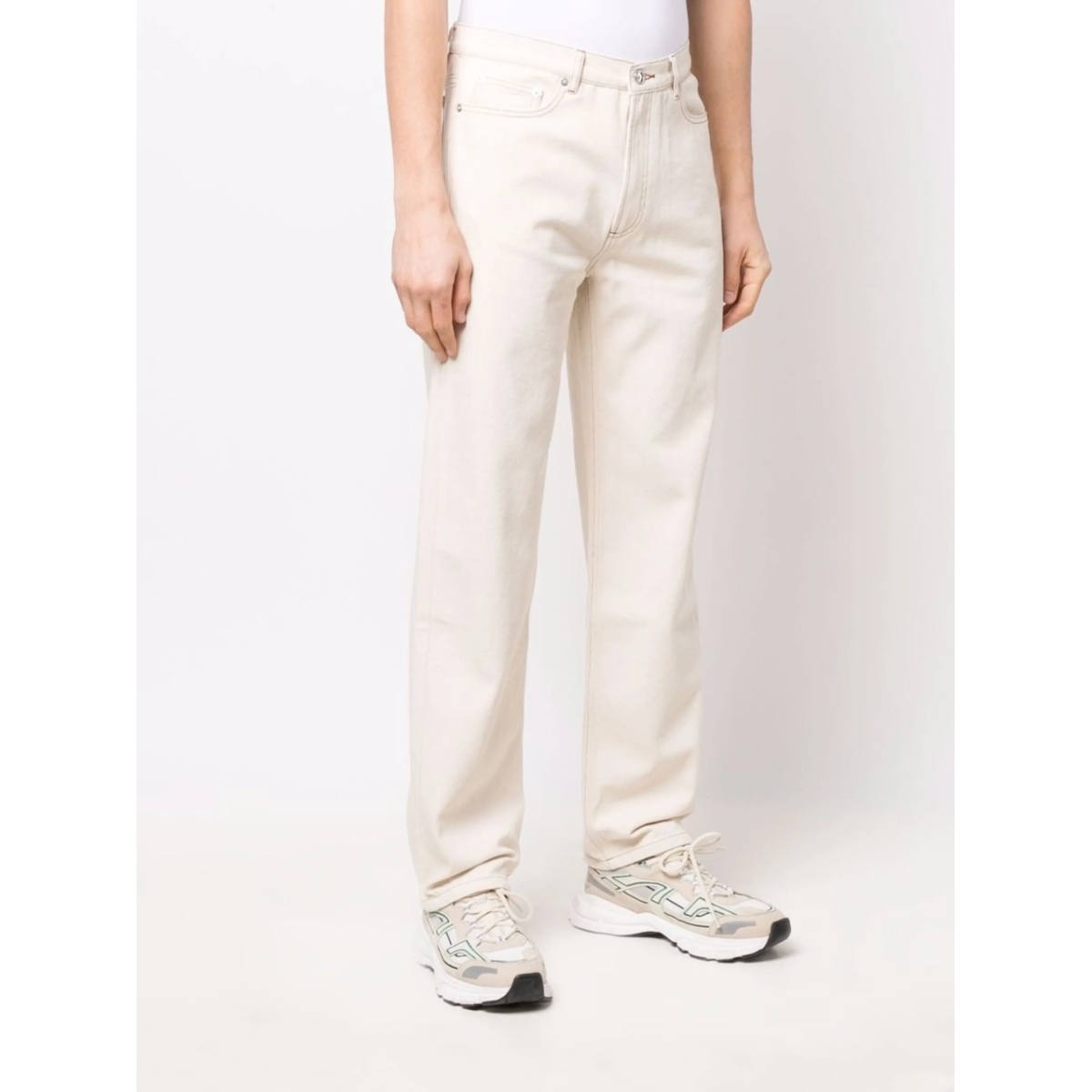 straight-leg cotton jeans - Img 3
