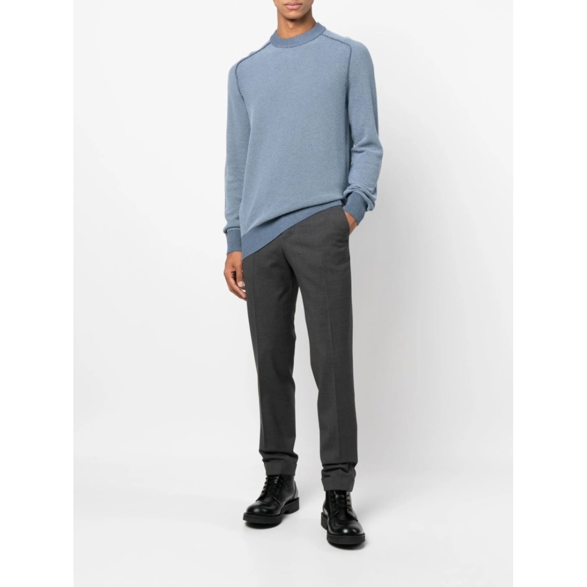 straight-leg tailored trousers - Img 2