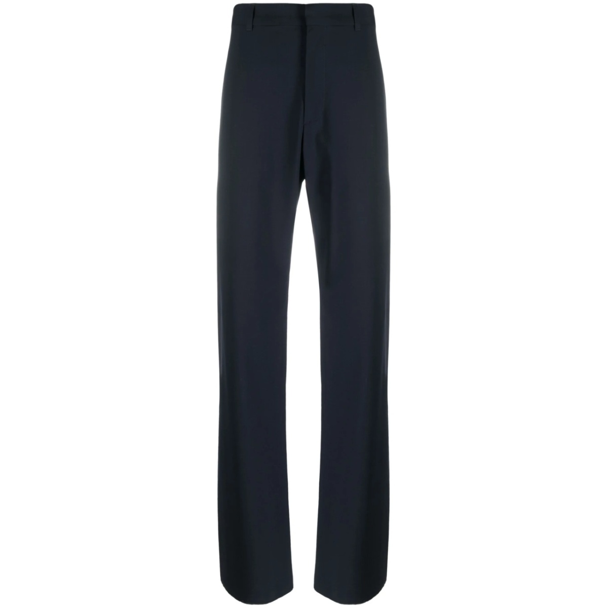 straight-leg wool-blend trousers