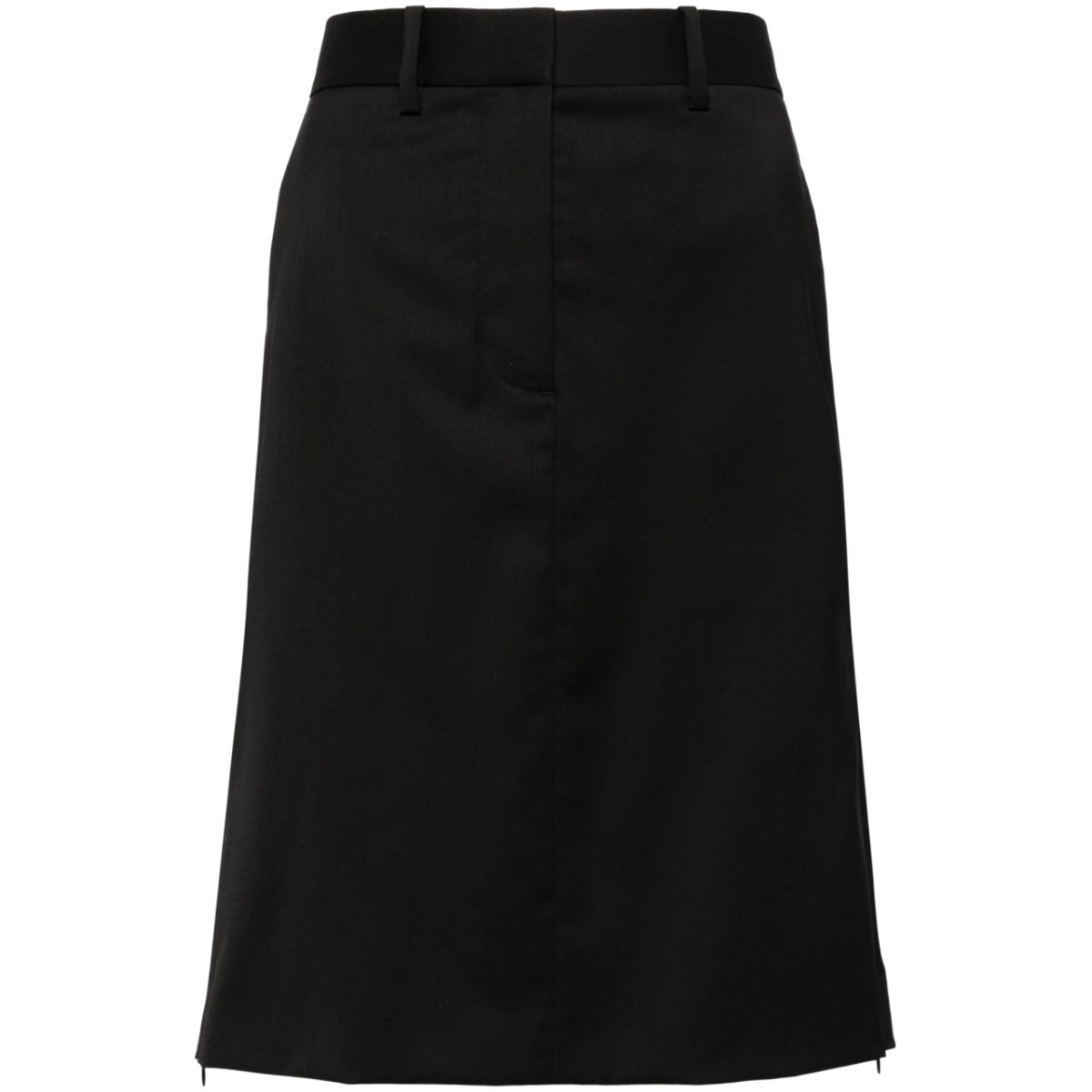 straight wool skirt