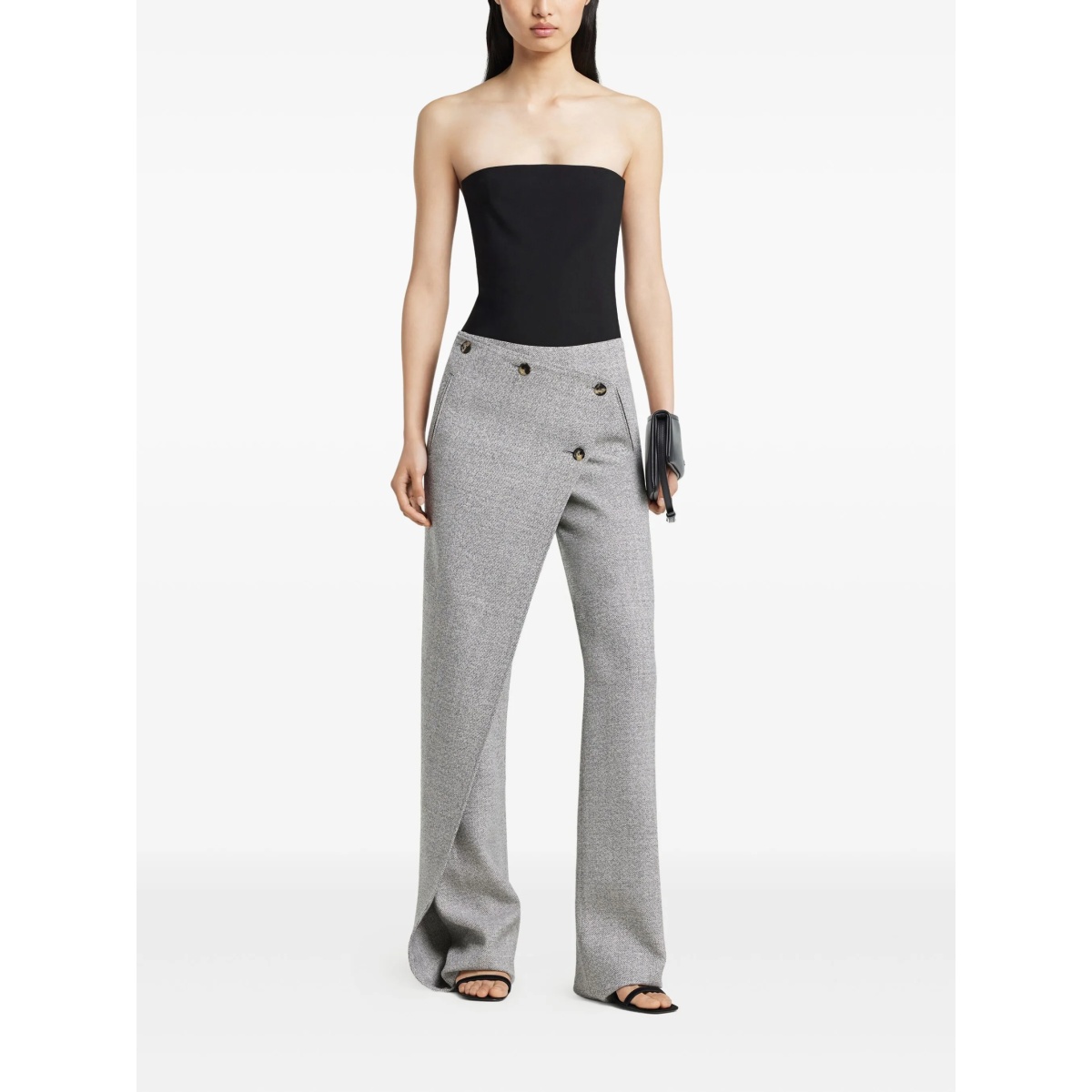 strapless button-fastening bodysuit - Img 2