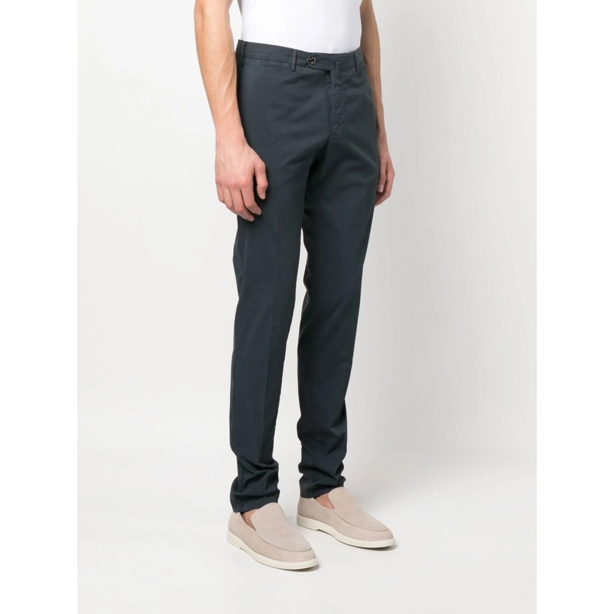 stretch-cotton chino trousers - Img 3