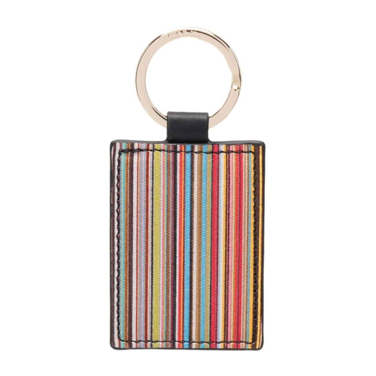 stripe print keyring