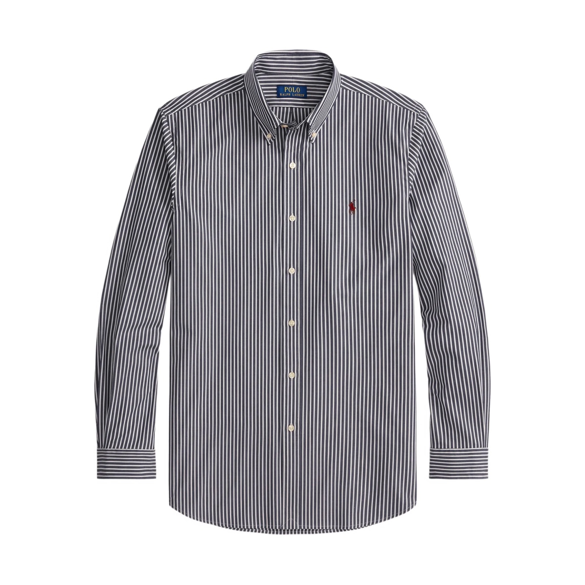 striped button-down shirt