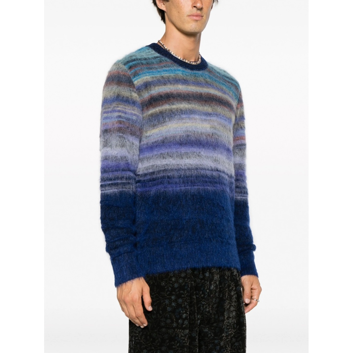 striped crew-neck jumper - Img 3