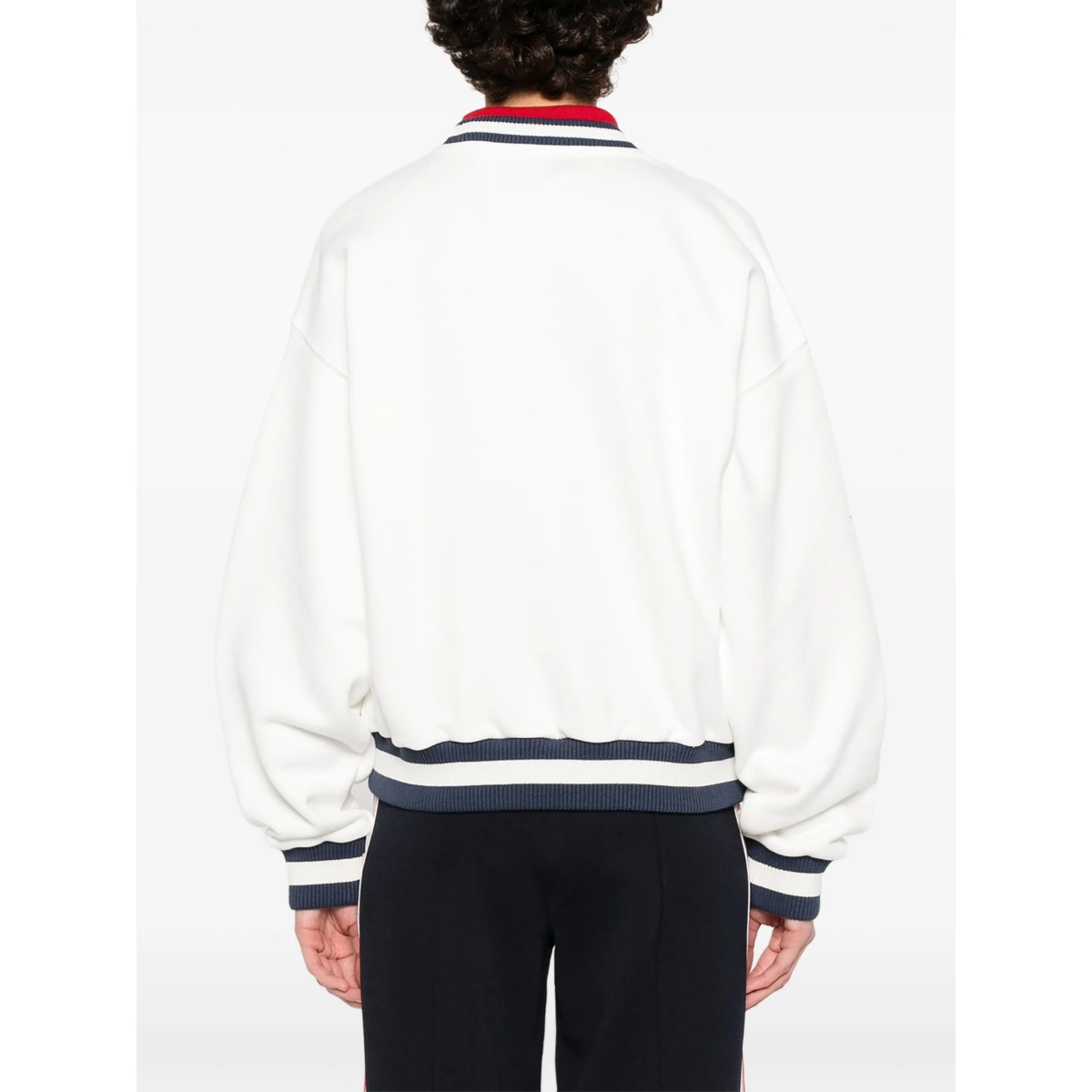 striped logo sweatshirt - Img 4
