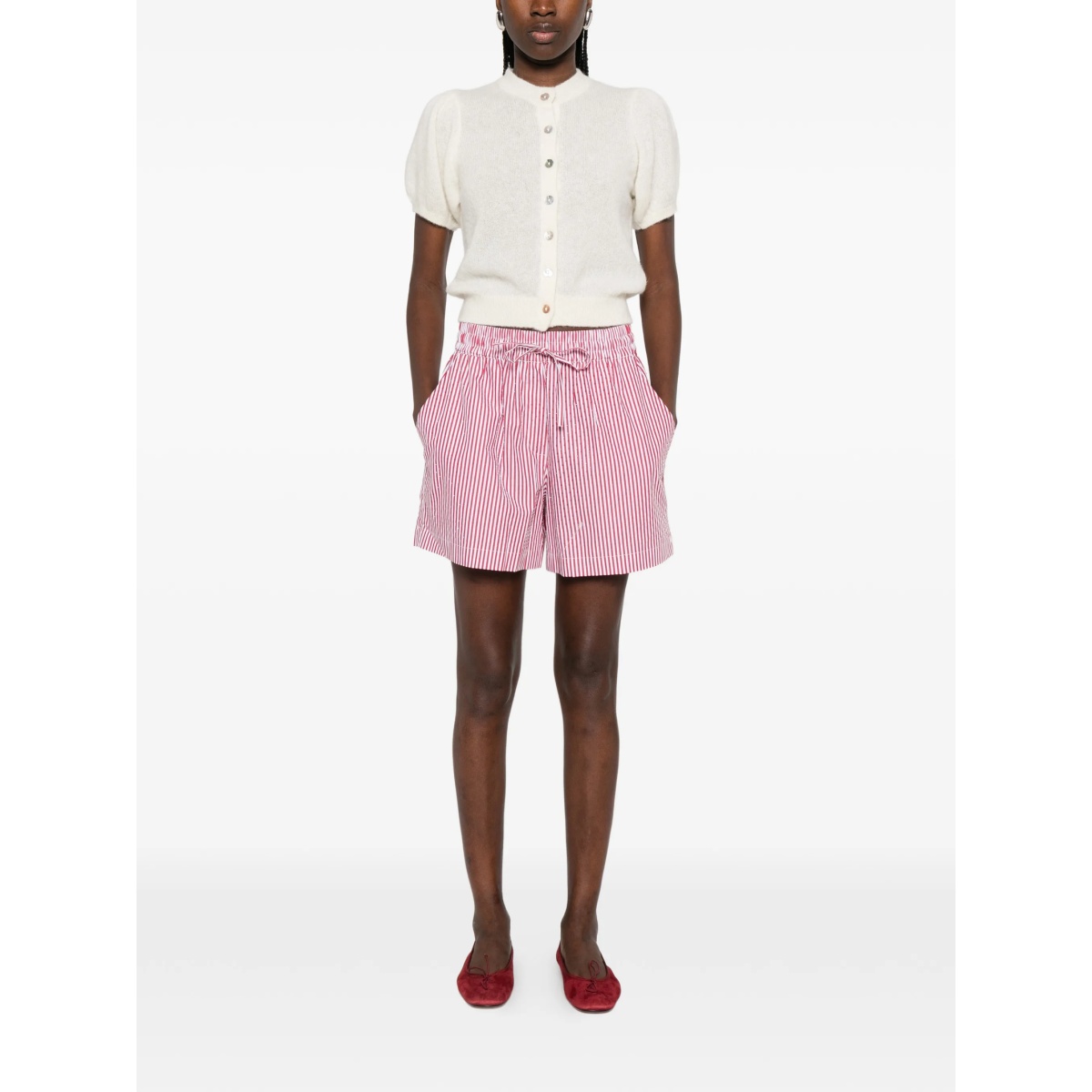 striped-pattern shorts - Img 2