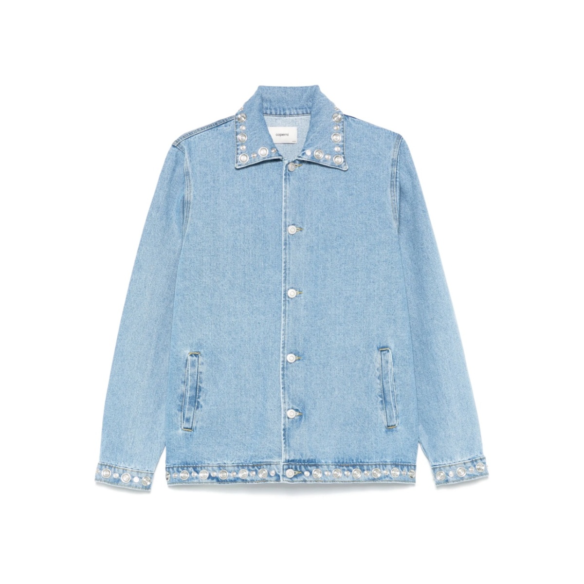 studded denim jacket