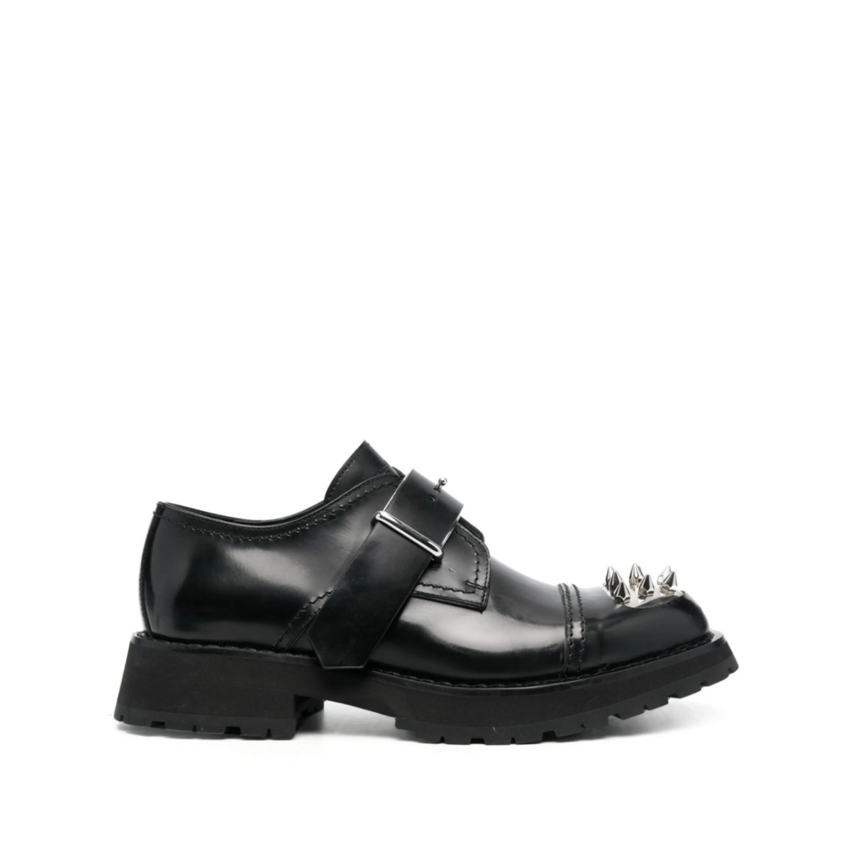 studded toe-cap monk shoes